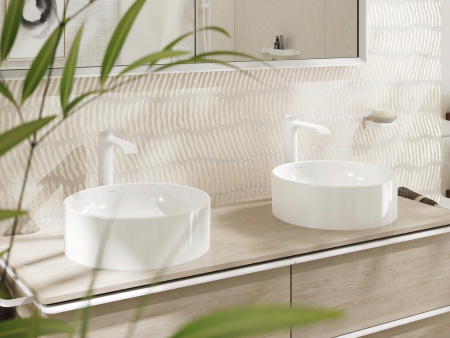 Смеситель для раковины без донного клапана Hansgrohe Vivenis 75042700 белый матовый