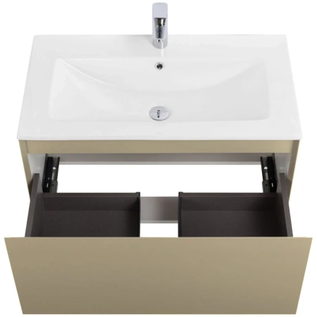 Тумба без раковины Art&Max Latina AM-Latina-800-1C-SO-BGM серо-бежевый матовый