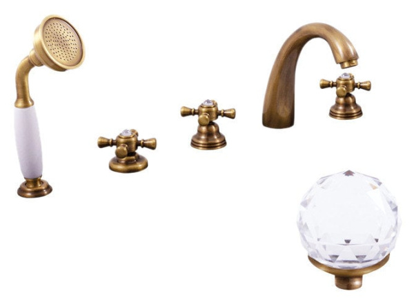 Смеситель на борт ванны Rav Slezak Brilliance BRILLIANCE176.5PSM