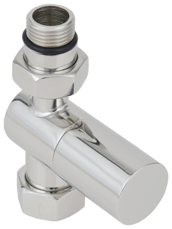 Вентиль прямой (цилиндр) G 1/2" НР х G 3/4" НГ Матовый Белый 30-1401-1234