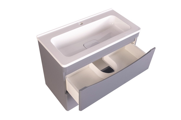 Тумба под раковину напольная Style Line Бергамо СС-00002319 серый