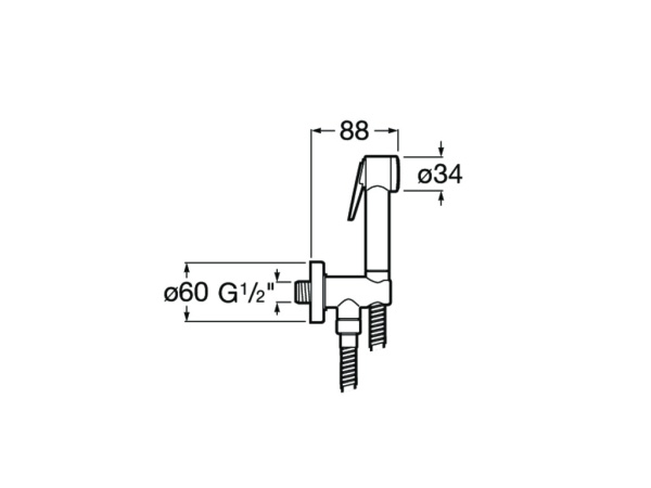 Гигиенический душ Roca Be-Fresh аква-стоп 5B9161C00