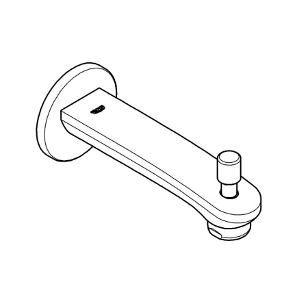 Излив для ванны с переключателем Grohe Eurostyle Cosmopolitan 13277 002 (13277002) хром