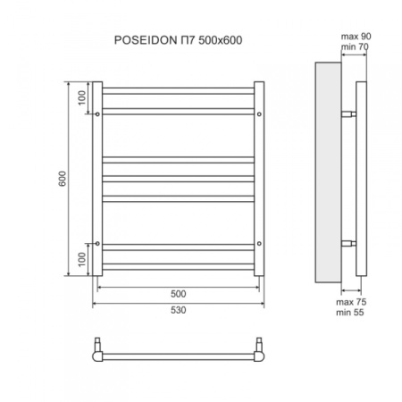 Полотенцесушитель Lemark Poseidon LM42607E