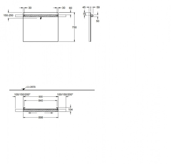 Зеркало Geberit iCon 840790000 (900х750 мм)