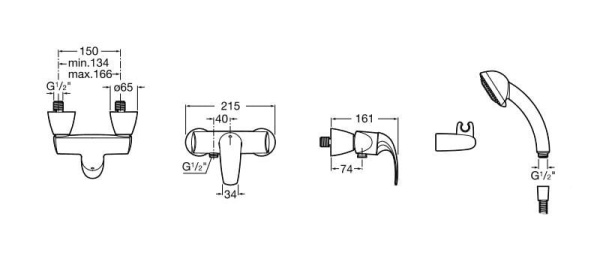 Смеситель для душа Roca M2 A5A2068C00