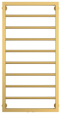 Полотенцесушитель Водяной Сунержа Канцлер (100х50) Матовое Золото 032-0254-1050