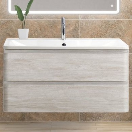 База под раковину подвесная BelBagno ALBANO-1000-2C-SO-RVB Rovere Vintage Bianco