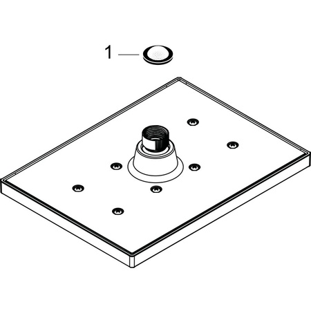 Верхний душ Hansgrohe Vernis Shape 230 1jet 26281000, хром