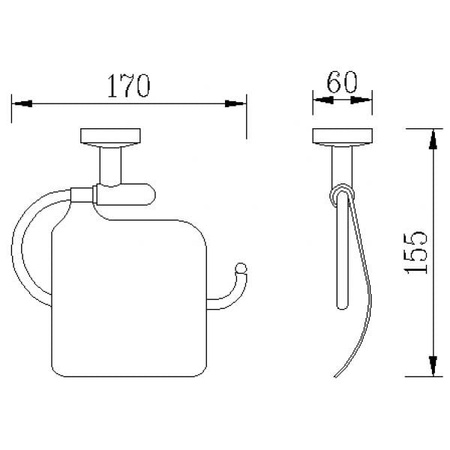 Держатель туалетной бумаги Rush Fiji FI18111