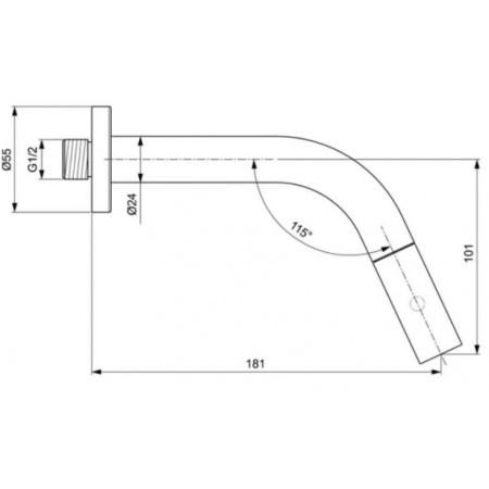 Кран для холодной воды Ideal Standard IdealStream F2846AA, хром