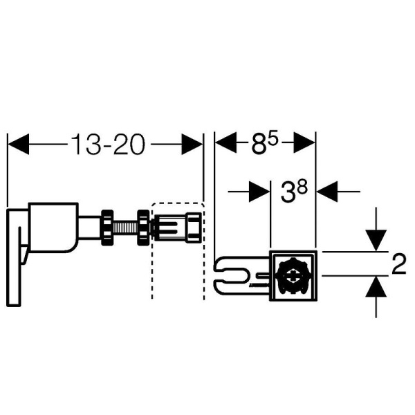 Комплект крепления для инсталляций Geberit Duofix к стене 111.815.00.1