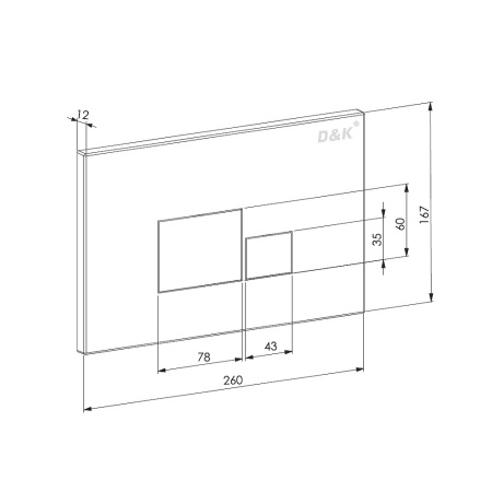 Комплект унитаза и инсталляции D&K Quadro DS1511602