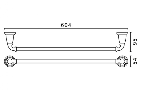 Полотенцедержатель Art&Max AM-E-2609-Cr