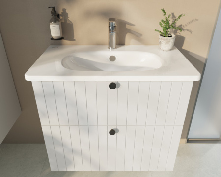 Тумба с раковиной Vitra Root Classic 60 см 69415, белый