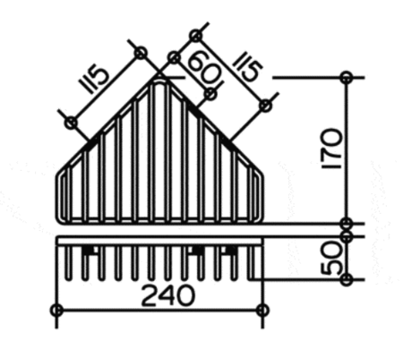 Полка угловая Keuco Solo 24904010000