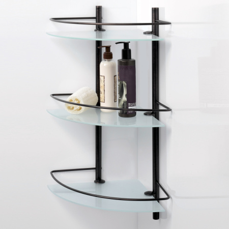 Полка стеклянная тройная  WasserKRAFT K-3633