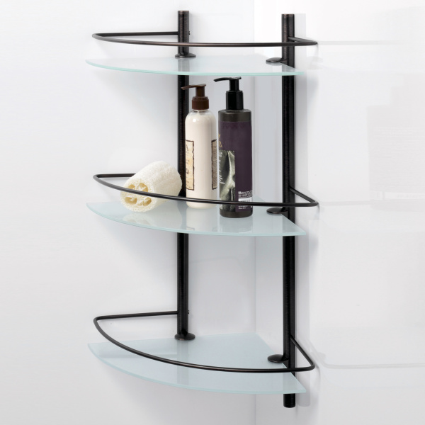 Полка стеклянная тройная  WasserKRAFT K-3633