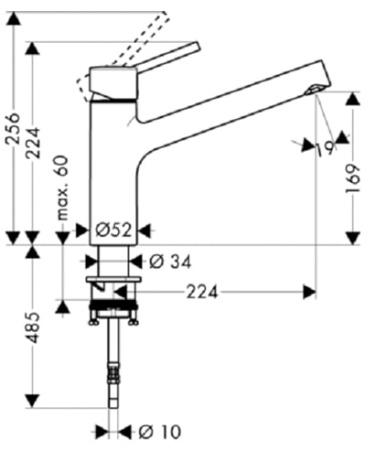Смеситель для кухни Hansgrohe Talis S 32851000
