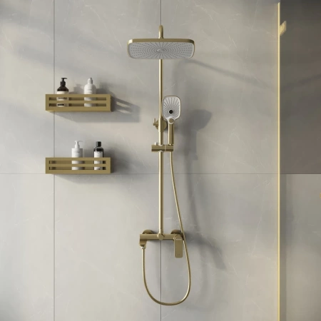 Душевая система Grossman Advans 500.K35.09.320 золото сатиновый