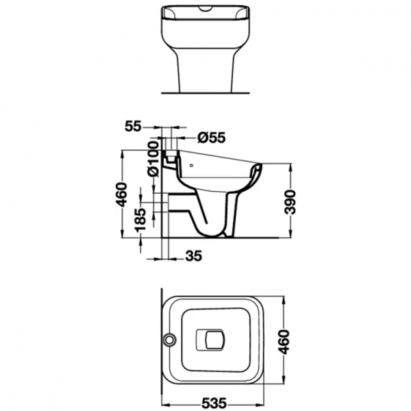 Решетка для унитаза Ideal Stand BRENTA  J3494AA