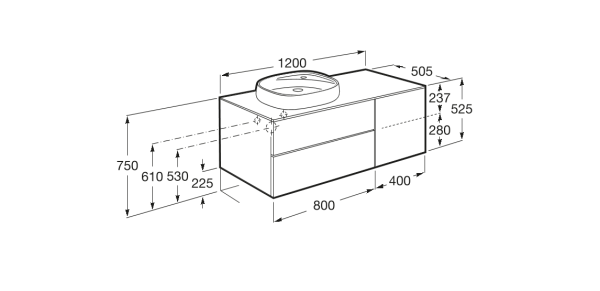 Тумба под раковину Roca Beyond 851400402