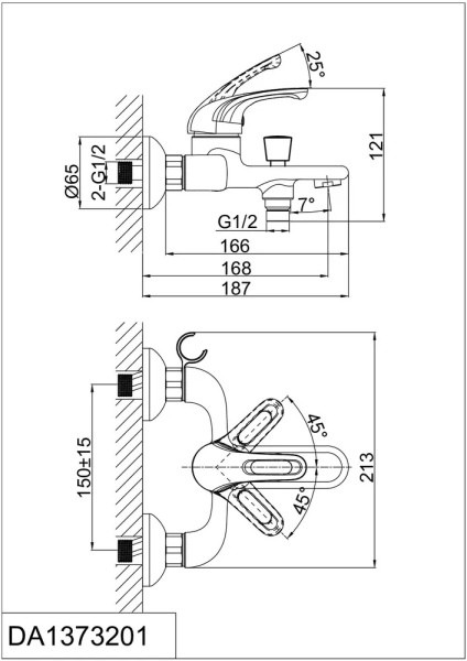Комплект смесителей D&K Rhein Eucharius DA1370002SET
