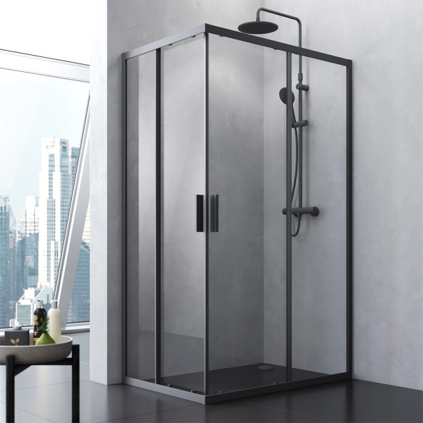 Душевой уголок (120х80) Am.Pm Gem S Twin Slide W93G-404-120280-BT