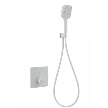 Смеситель для душа с термостатом встраиваемый WONZON & WOGHAND, белый матовый WW-D1017-B-MW