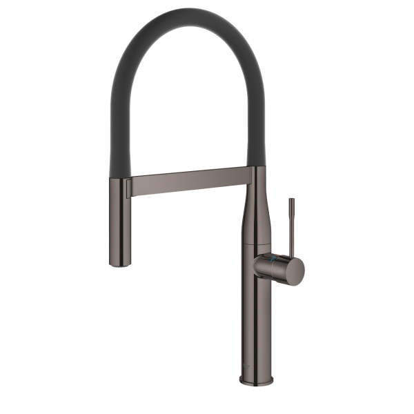 Смеситель для кухни с гибким изливом Grohe Essence New 30294 A00 (30294A00) темный графит глянец
