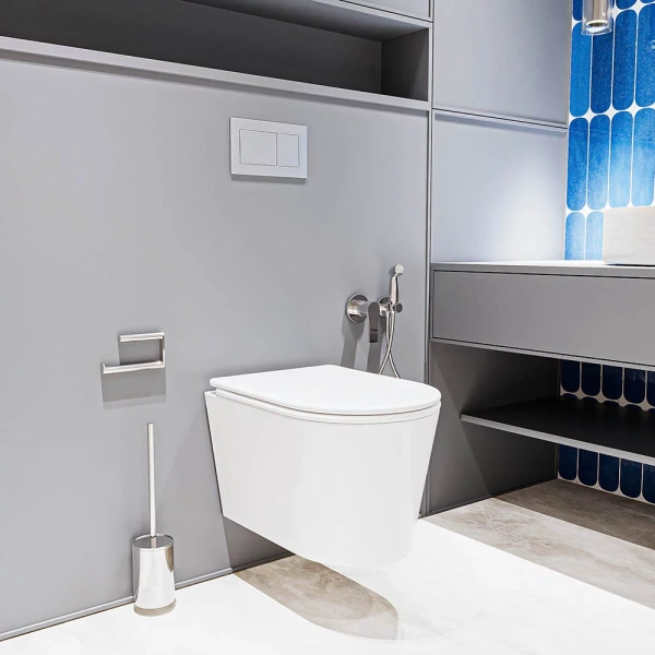 Унитаз подвесной безободковый Veconi Ruga VRU-52T с сиденьем микролифт, торнадо