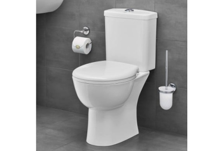 Унитаз напольный безободковый Grohe Bau Ceramic, вертикальный выпуск 39346 000 (39346000)