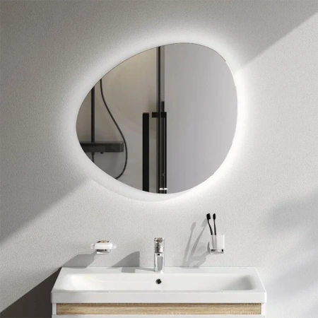 Зеркало сенсорное (67,2х62,8) Am.Pm X-Joy M85MOX50701WG с LED-подсветкой