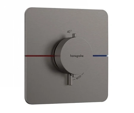 Термостат для душа с регулировкой напора Hansgrohe ShowerSelect Comfort Q 15588340 шлифованный черный хром