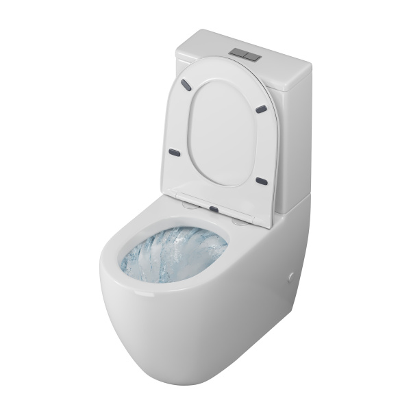 Унитаз напольный безободковый Grossman  GR-4419S с сиденьем микролифт