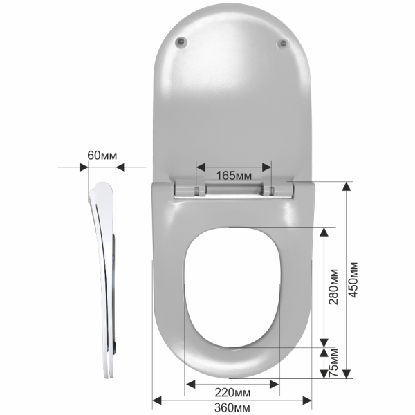 Cиденье для унитаза Melana HY-2013-805