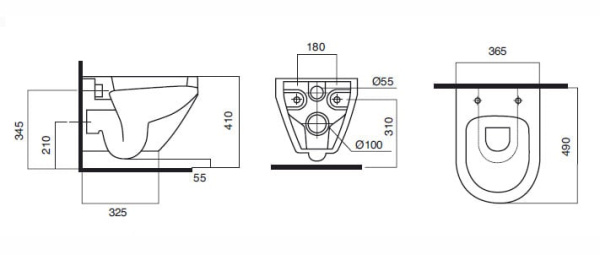 Унитаз подвесной Am.Pm Spirit C701739WH