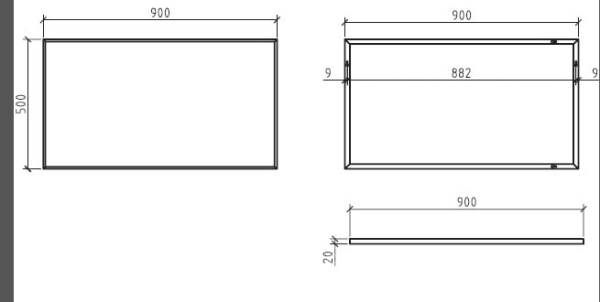 Зеркало BelBagno SPC-900