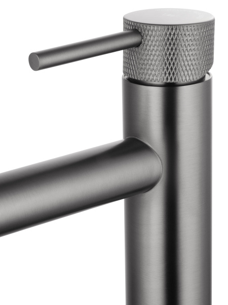 Смеситель для раковины высокий WONZON & WOGHAND, темный графит WW-H1062-BGG