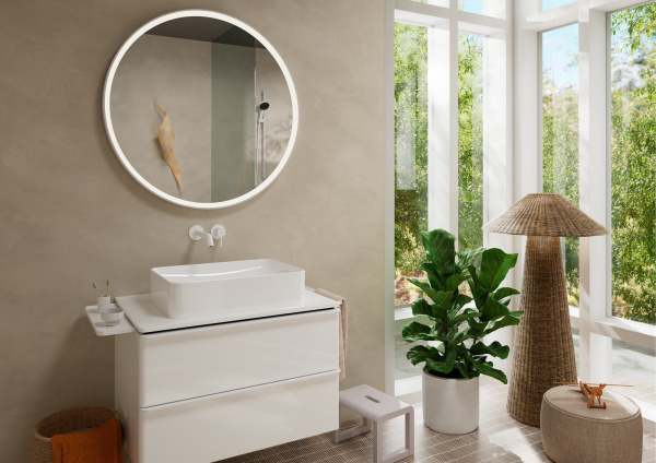 Смеситель для раковины встраиваемый Hansgrohe Tecturis S 73351700 белый матовый