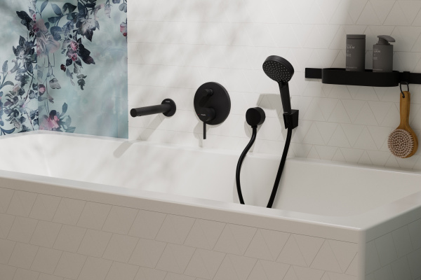 Излив для ванны Hansgrohe Tecturis S 73411670 черный матовый