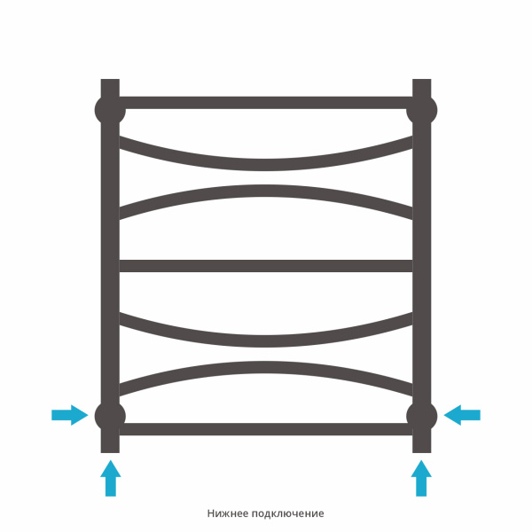 Полотенцесушитель водяной Сунержа Ажур (60х50)  30-0255-6050