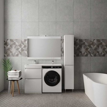 Зеркало с подсветкой Style Line Даллас (115x80) СС-00000523 белый