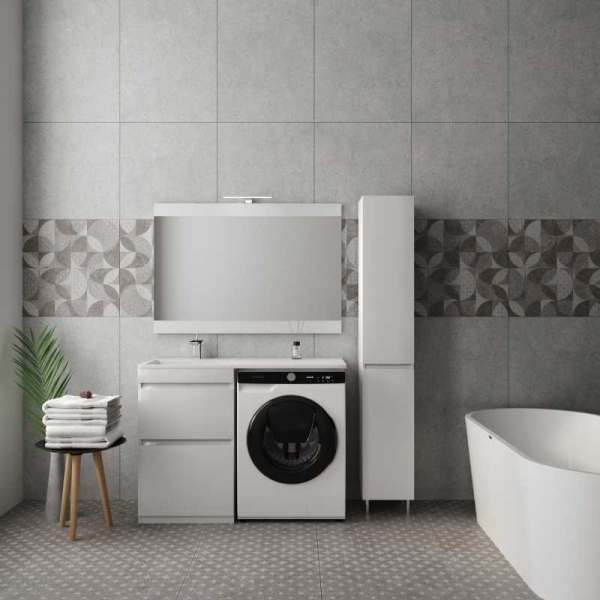 Зеркало с подсветкой Style Line Даллас (115x80) СС-00000523 белый