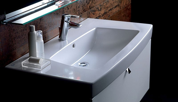 Раковина Ideal Standard Ventuno T001801, прямоугольная, универсальный монтаж, 80 см