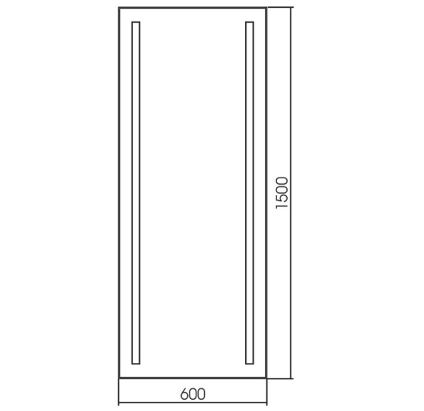 Зеркало (60х150) Silver Mirrors  Монреаль LED-00002502