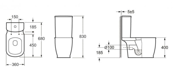 Бачок BelBagno PRADO BB10150T Бачок BelBagno PRADO BB10150T