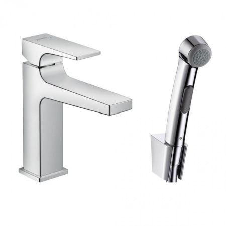 Смеситель для раковины с гигиеническим душем Hansgrohe Metropol 32522000 Смеситель для раковины с гигиеническим душем Hansgrohe Metropol 32522000