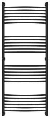 Полотенцесушитель Водяной Выгнутая Сунержа Богема + (150х60) Матовый Черный 31-0221-1560