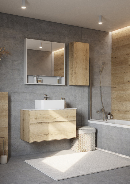 Тумба с раковиной Aquaton Либерти 100 1A2796K1LY010